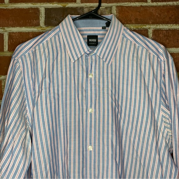 Hugo Boss Men’s Regular Fit Button Down Shirt Size L - Picture 2 of 10